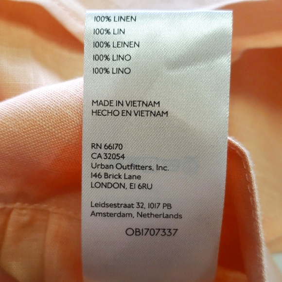 Free People Sweet Times Linen Top Women's Size Small - Picture 7 of 10